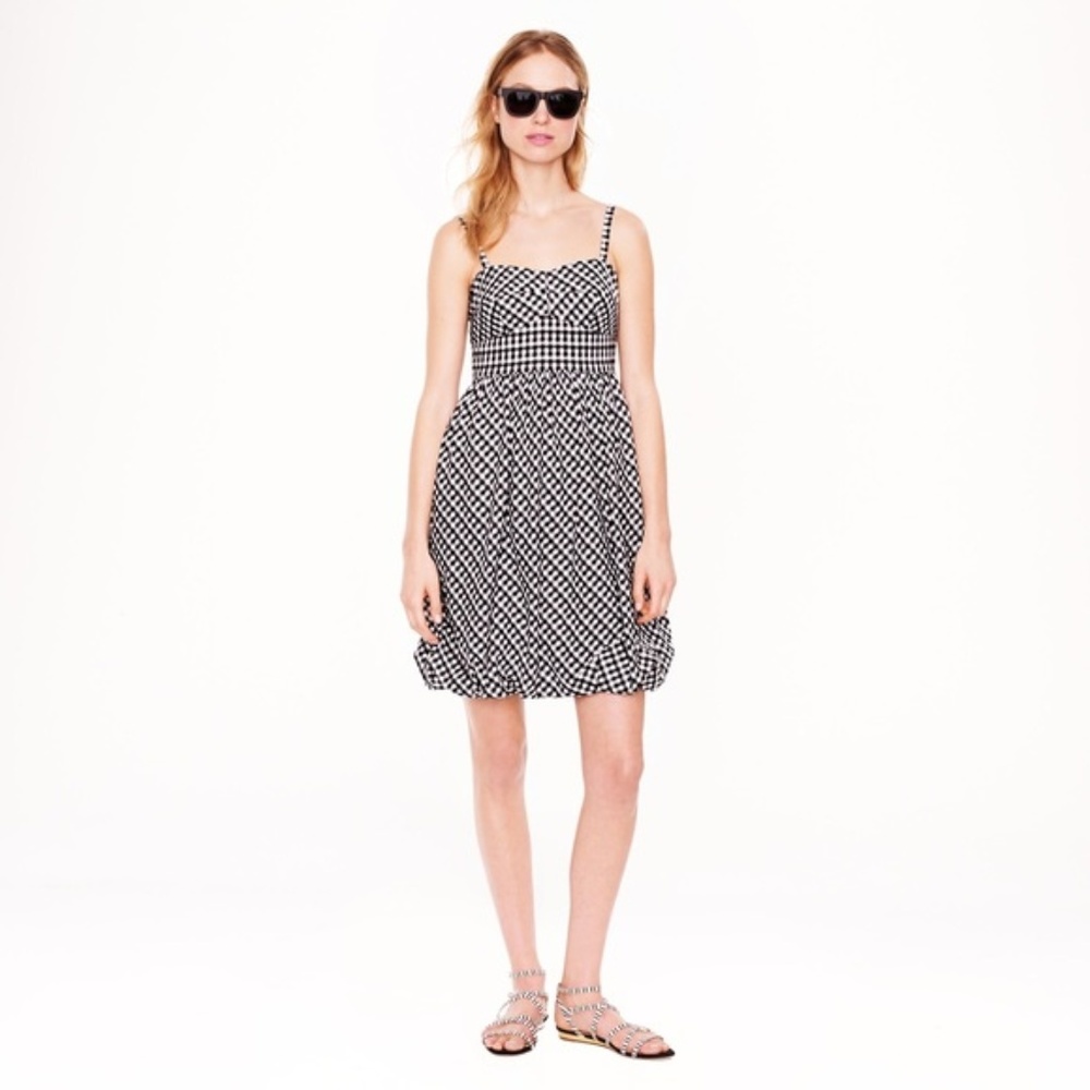 J.Crew Gingham bubble dress Size 4